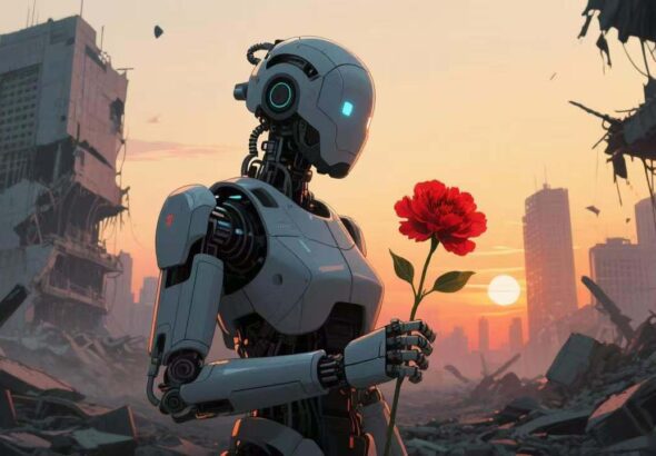 robotwithflower